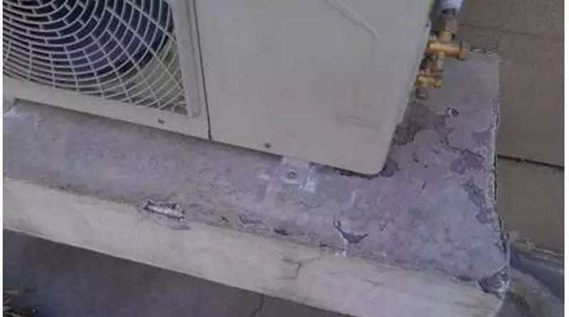 长沙中央空调不规范的安装效果图