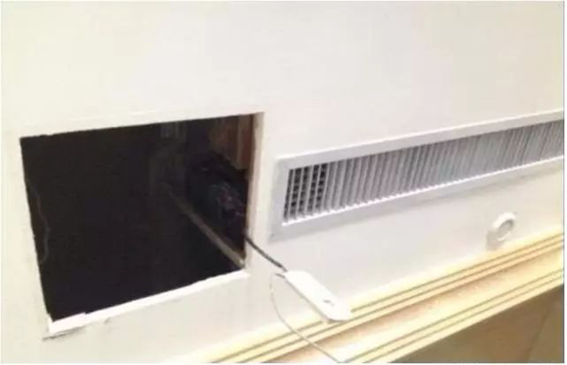 长沙中央空调不规范的安装效果图