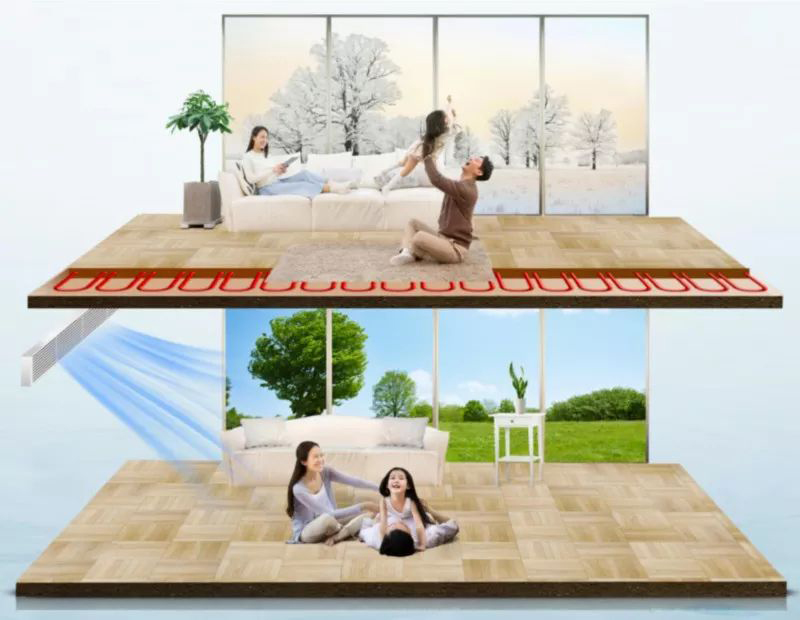 为什么选择长沙地暖中央空调一体机【弘跃暖通】